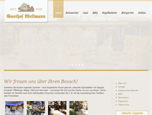 Tablet Screenshot of gasthof-wellmann.de